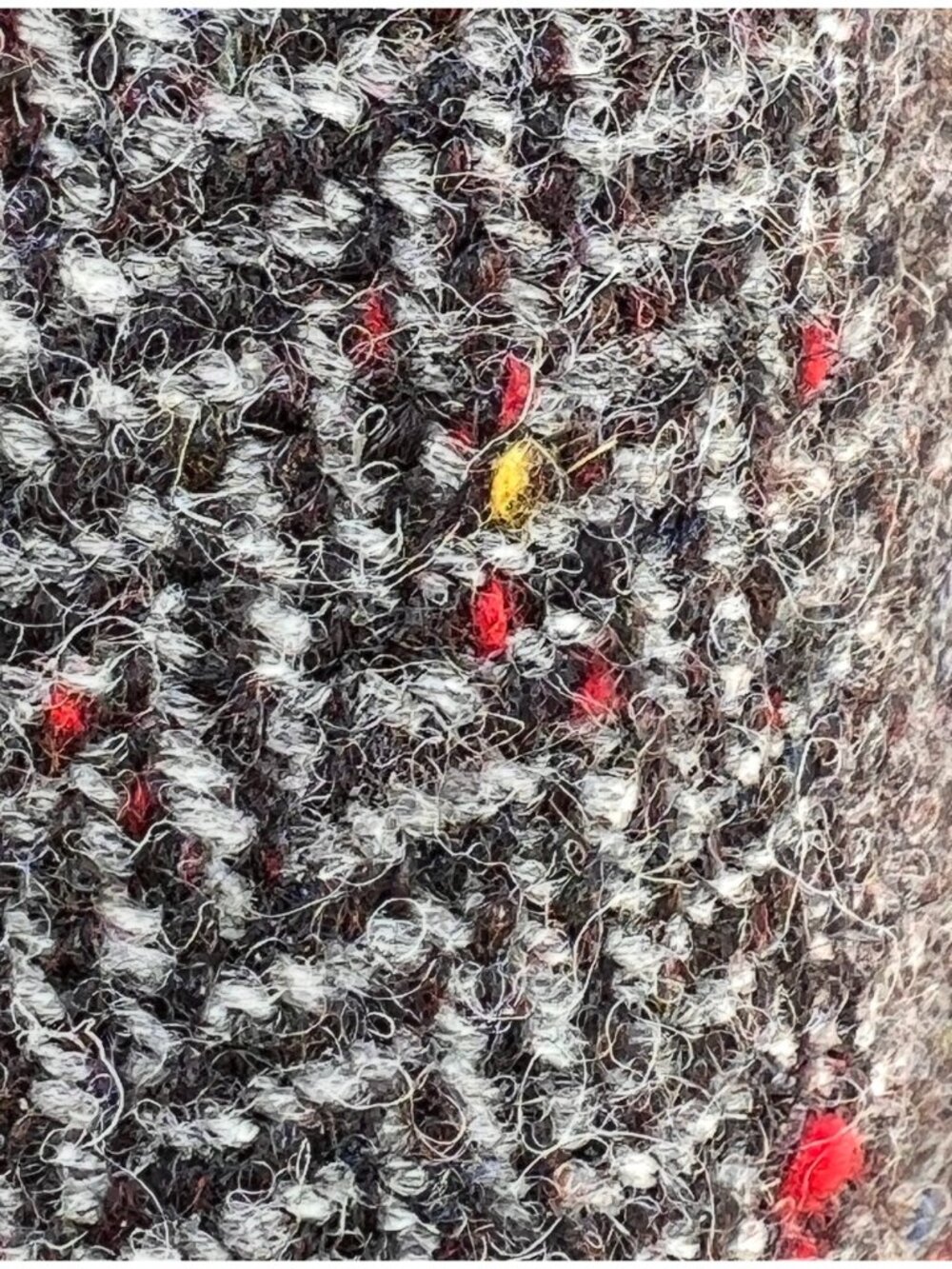 Aran Womens Tweed Poncho W/ Hood Size M/L Herringbone Merino Wool Sweater Lined - Picture 6 of 14